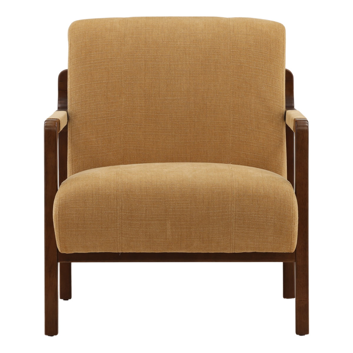 Jordi Occasional Chair Ochre, Accent Chair by Dovetail, 29.5" width x 35.2" height x 39" depth View 2