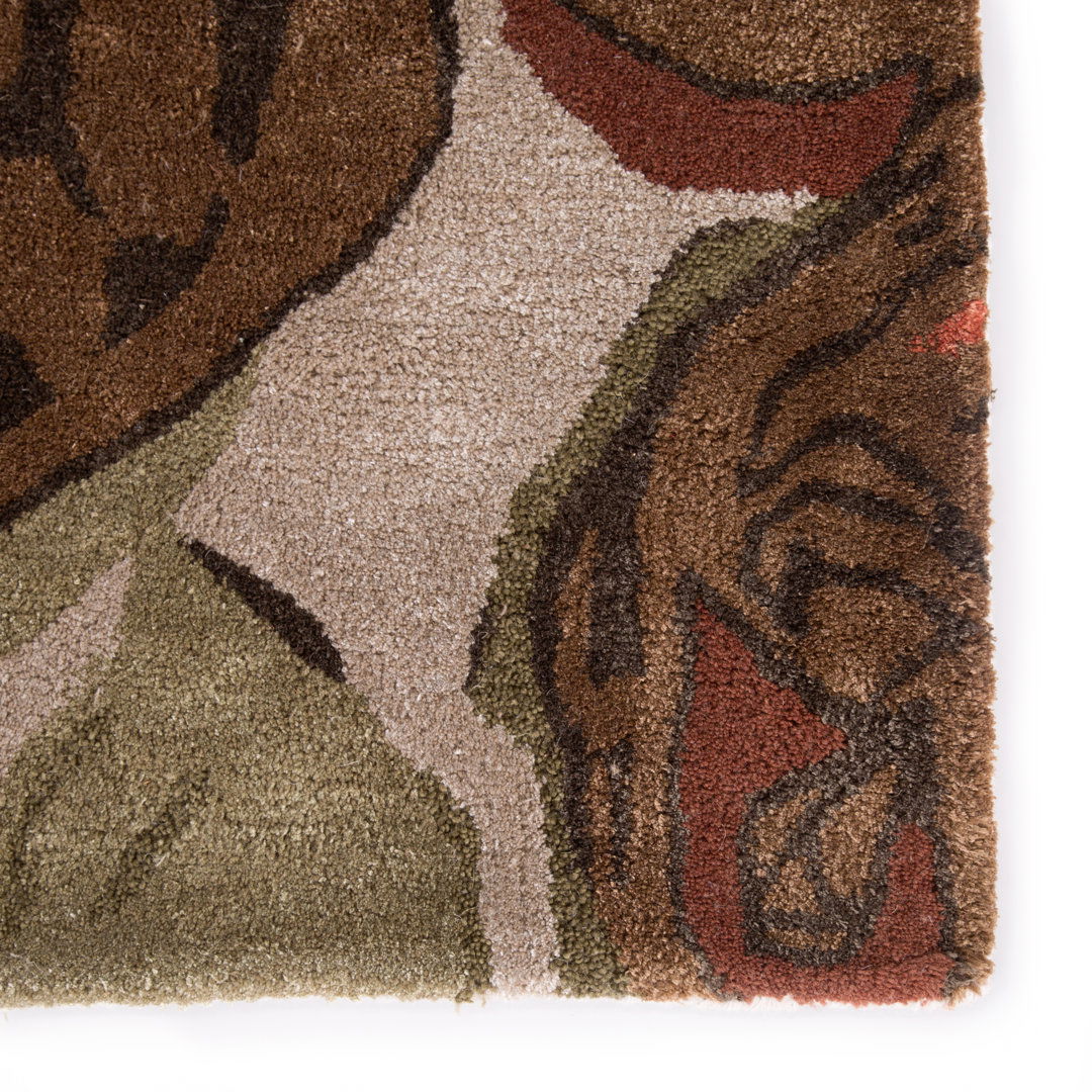 Jaipur Living Petal Pusher Handmade Floral Light Gray Multicolor Area Rug large image 