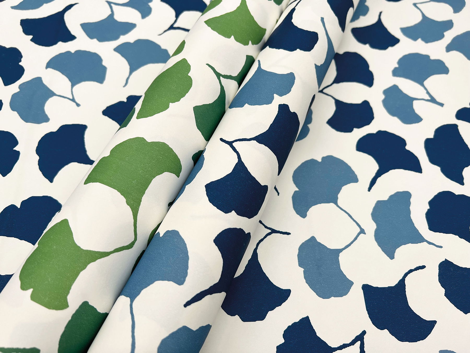 Forest Glade Navy Blue Peel & Stick Wallpaper large image 