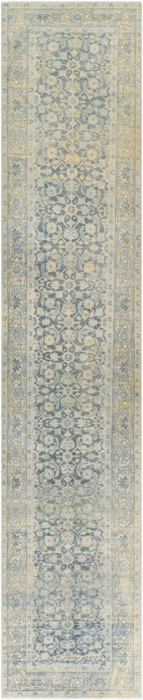 Antique One of a Kind Handmade Rug, by Surya, 14'2" length x 2'9" width