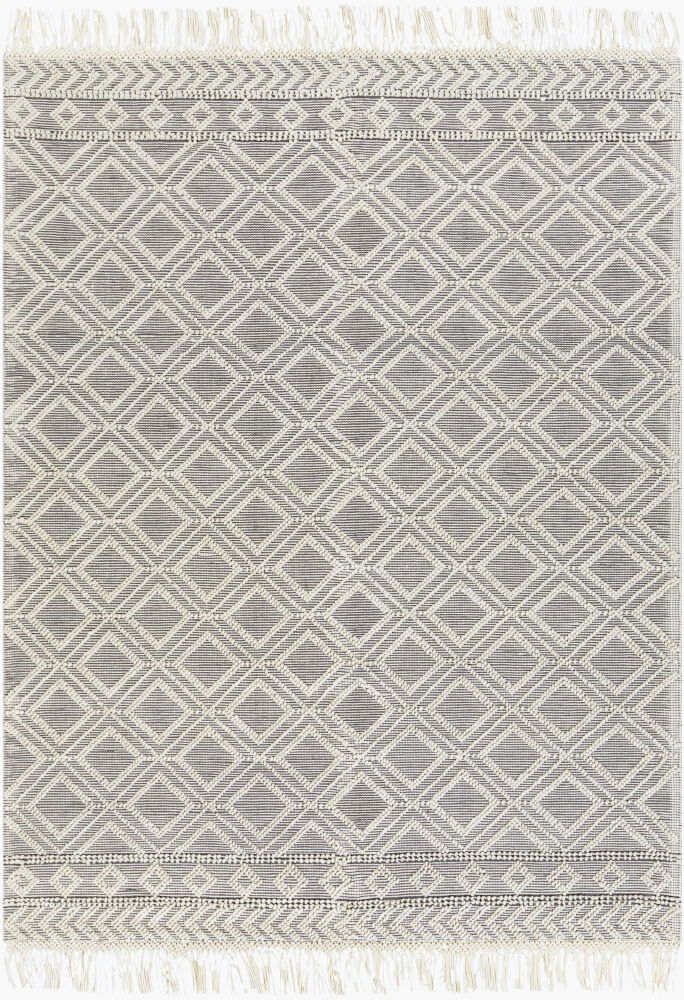 Farmhouse Tassels Handmade Rug large image 