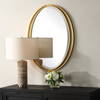Rhodes Gold Oval Mirror, by Uttermost, 24.25" width x 31.88" height x 1" depth thumbnail 2