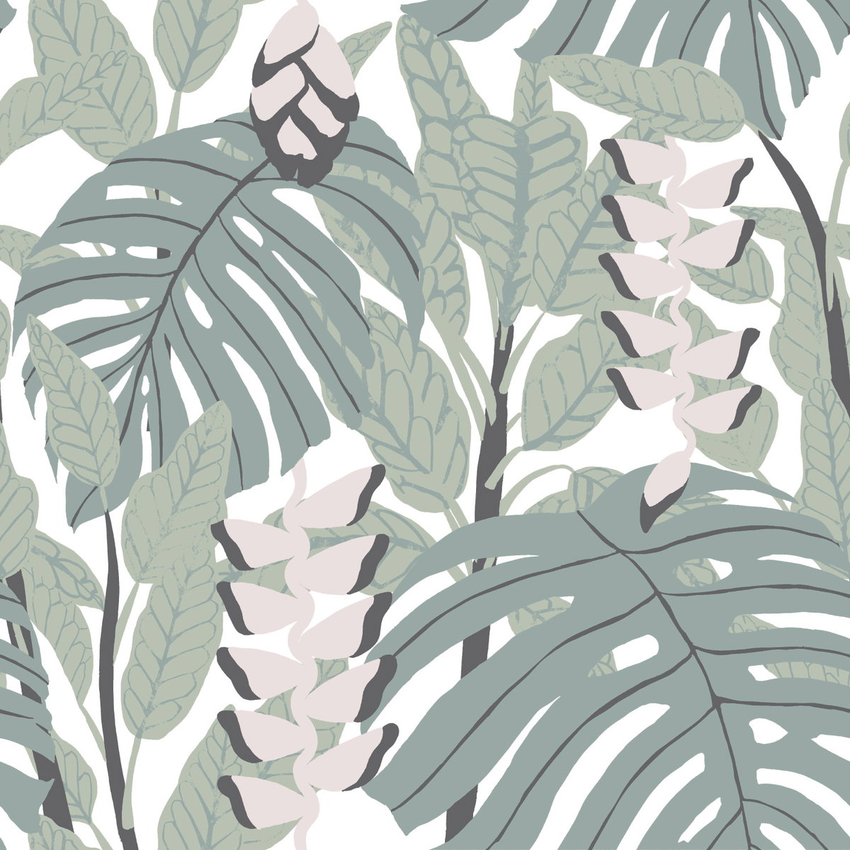 Bunaken Green Peel & Stick Wallpaper, by York Wall, 18'10.8" length x 1'6" width x 0.02" depth