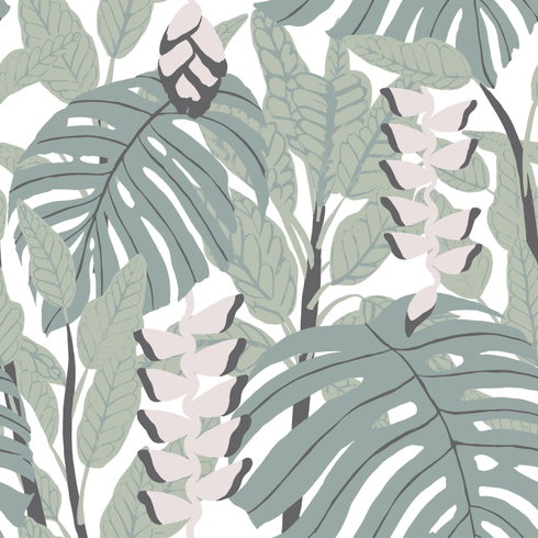Bunaken Green Peel & Stick Wallpaper
