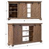 Primalia Barn Door Media Console, by Uttermost, 62" width x 34" height x 14" depth thumbnail 3