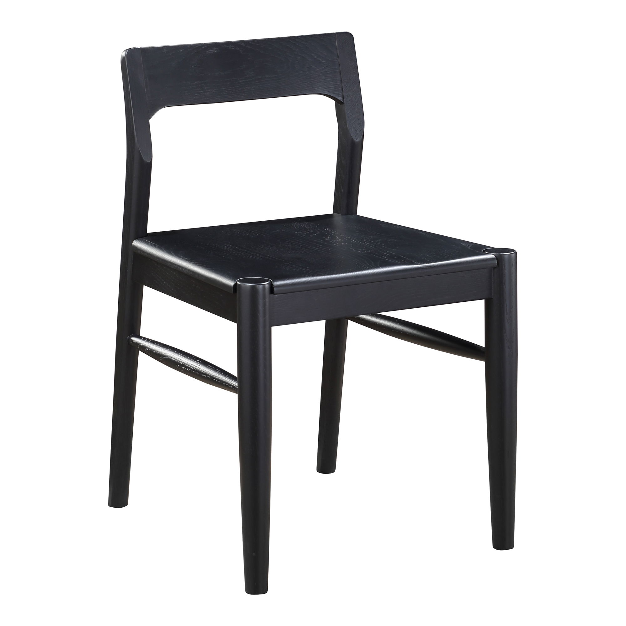 Owing Dining Chair Black - Set Of Two, by Moe's Home, 19.5" width x 30" height x 20" depth View 4