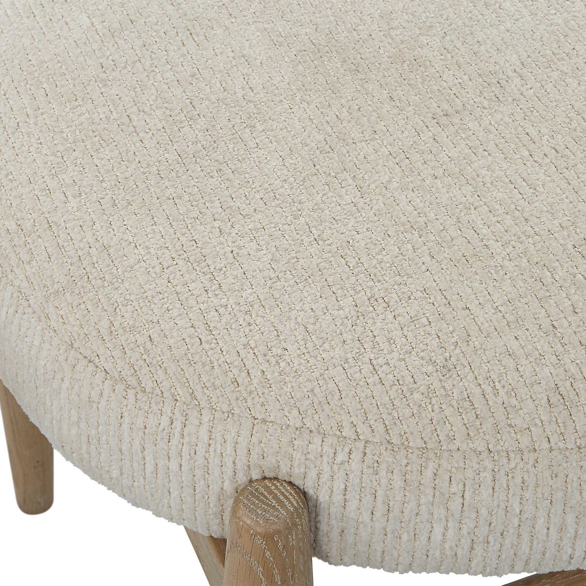 Acrobat Off-White Small Bench, Benche by Uttermost, 24.5" width x 19" height x 19.5" depth View 7