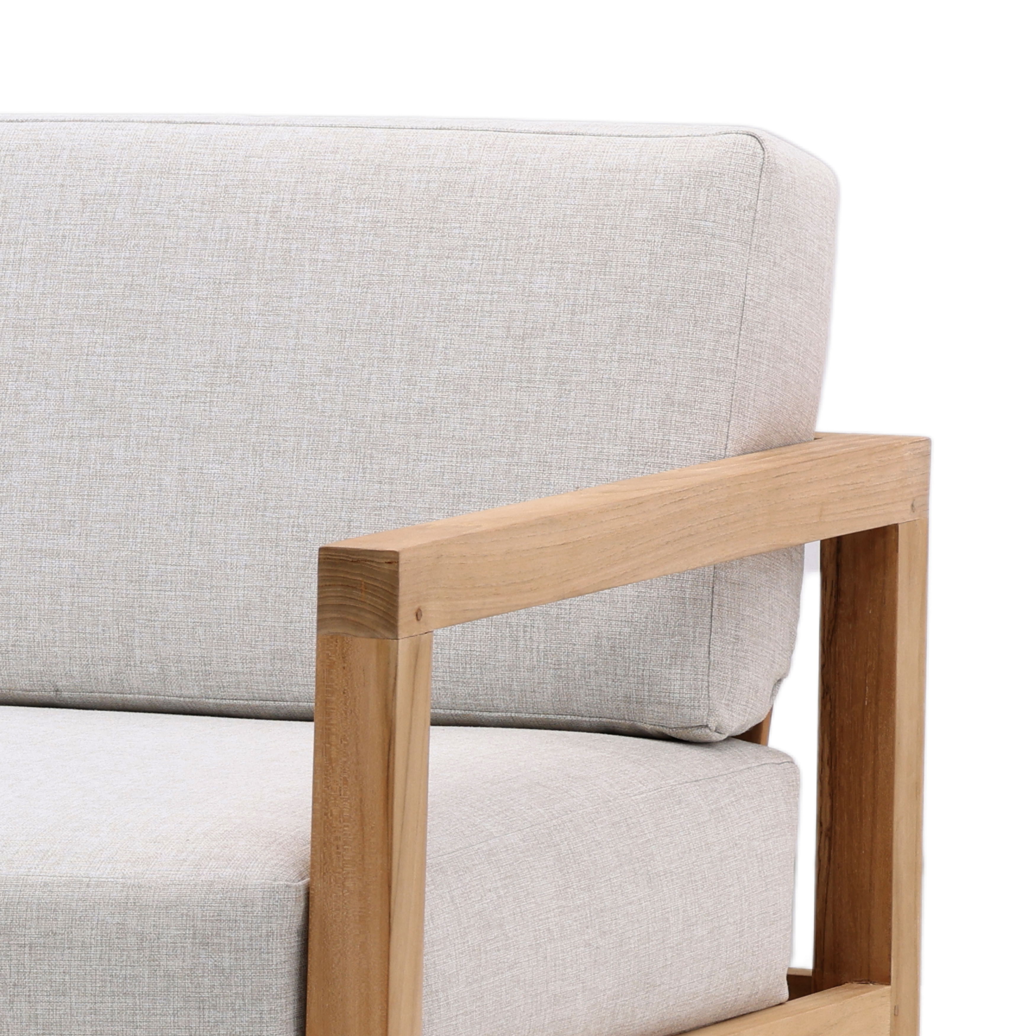 Boe Outdoor Sofa Light Grey, Sofas & Sectional by Dovetail, 82.5" width x 32" height x 31.5" depth View 5