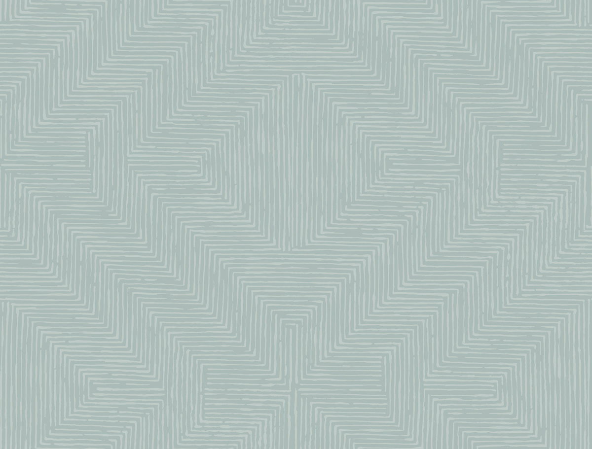 Diamond Channel Green Wallpaper, by York Wall, 27' length x 2'3" width x 0.02" depth