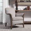 Brittoney Taupe Armchair, Accent Chair by Uttermost, 32" width x 35" height x 30.5" depth thumbnail 2