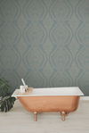 Heritage Damask Blue Wallpaper thumbnail 3
