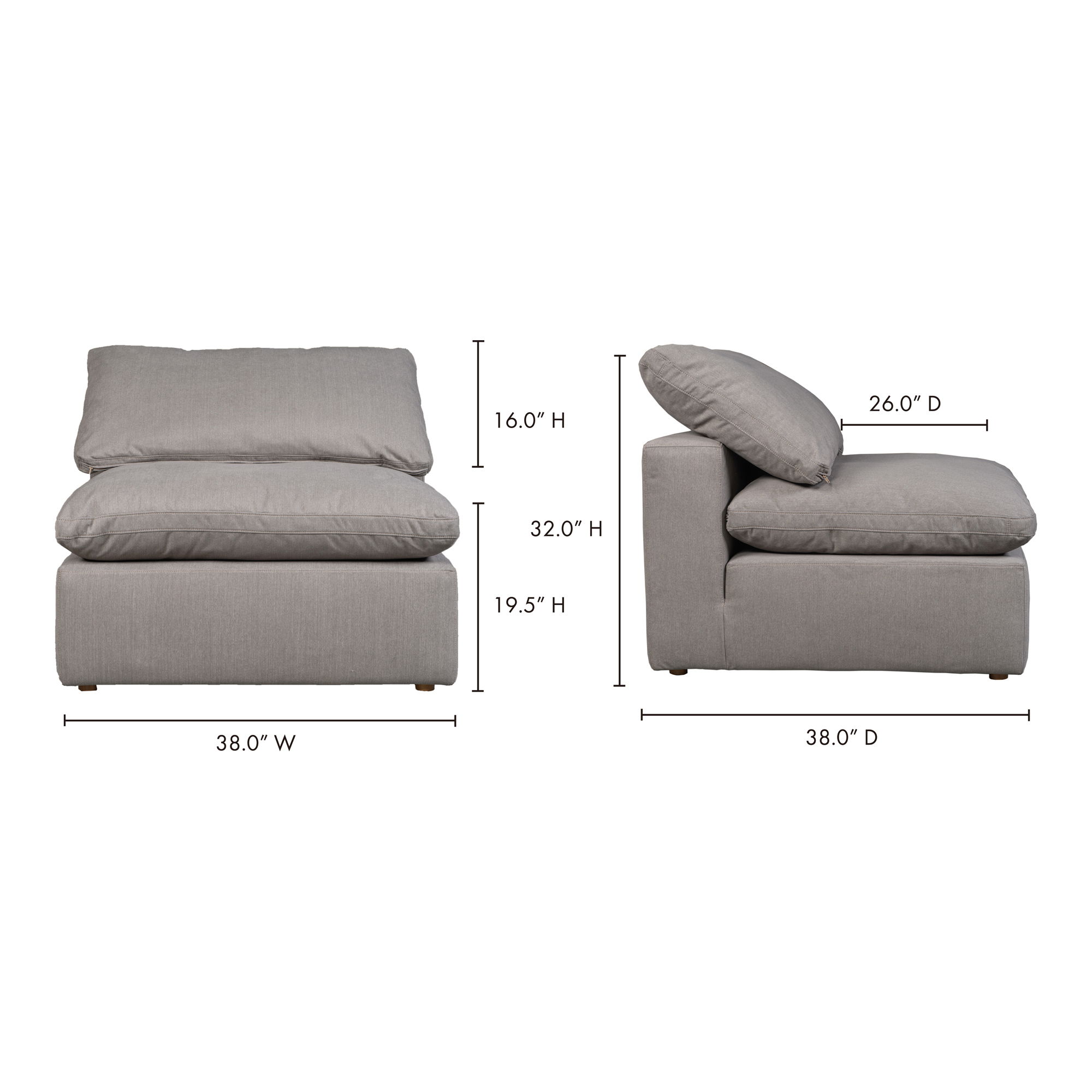 Terra Condo Chair Light Grey large image 