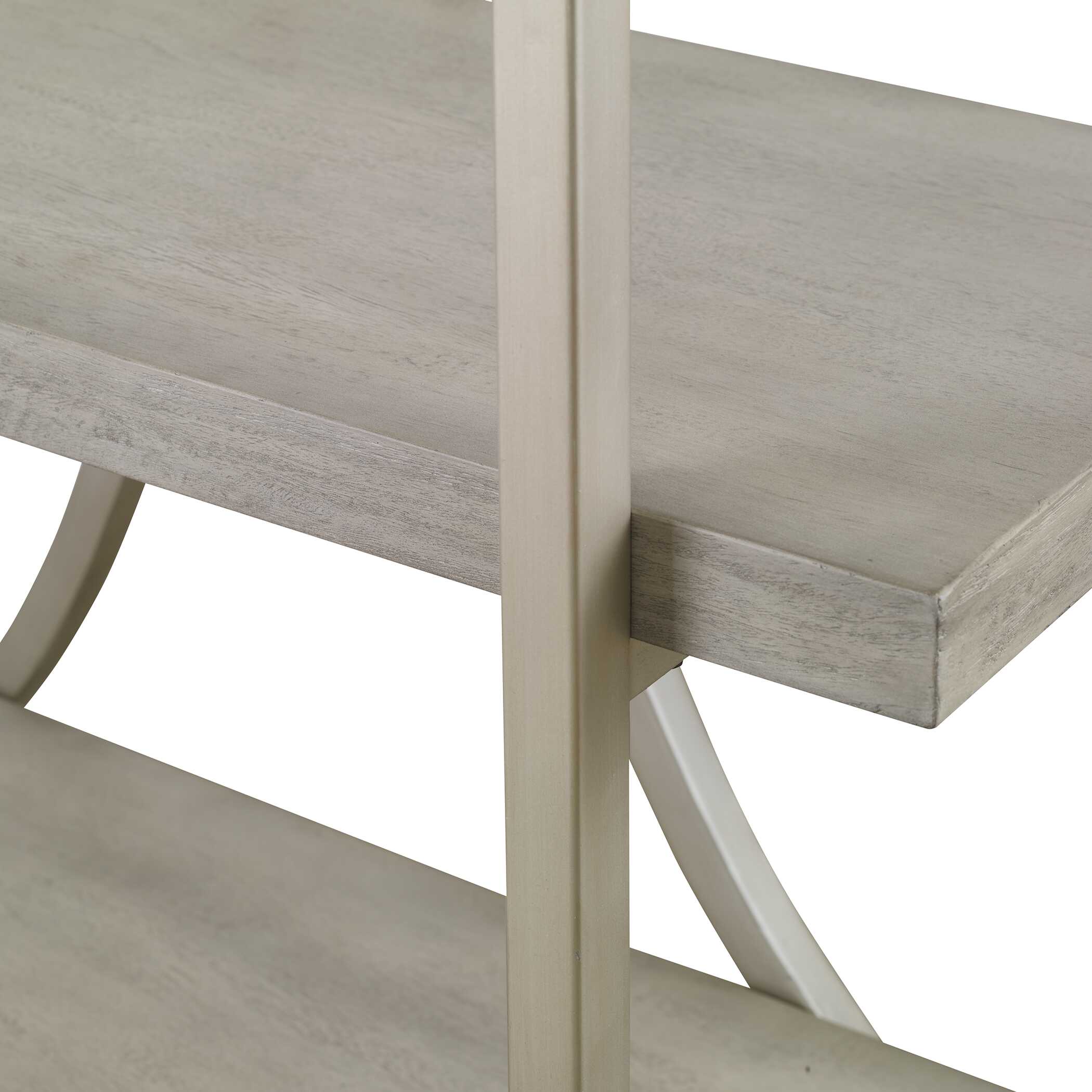 Sway Soft Gray Etagere, Furniture by Uttermost, 42" width x 88" height x 19" depth View 6