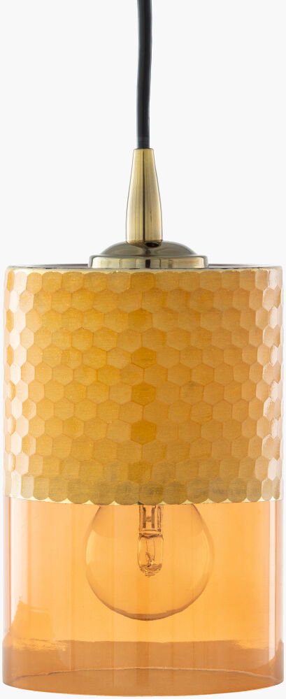Finsbury Pendant, by Surya, 5" length x 5" width x 8" height