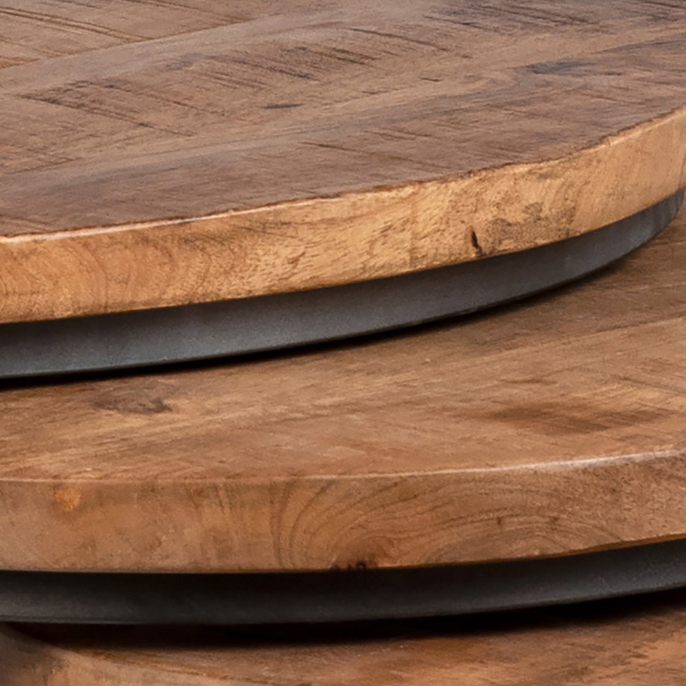 Shelby Nesting Tables Set of 3, Coffee Table by Dovetail, 30" width x 19.2" height x 30" depth View 3