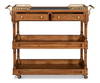 Capital Serving Cart  Fruitwood Finish, by Sarreid, 1'7" length x 4'4" width x 3'3" height thumbnail 9