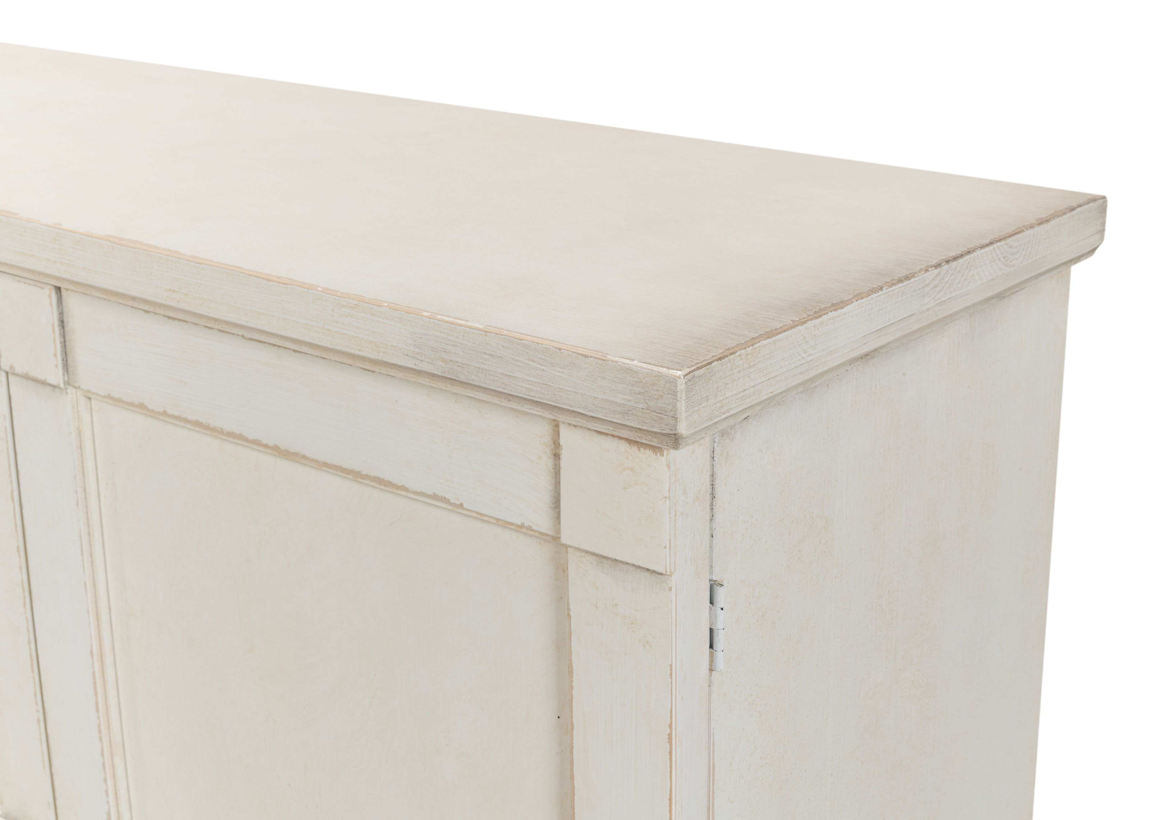 Lionisio Buffet,75',Stucco Wht,Wood Drs, Cabinets & Sideboard by Sarreid, 75" length x 15" width x 37" height View 6