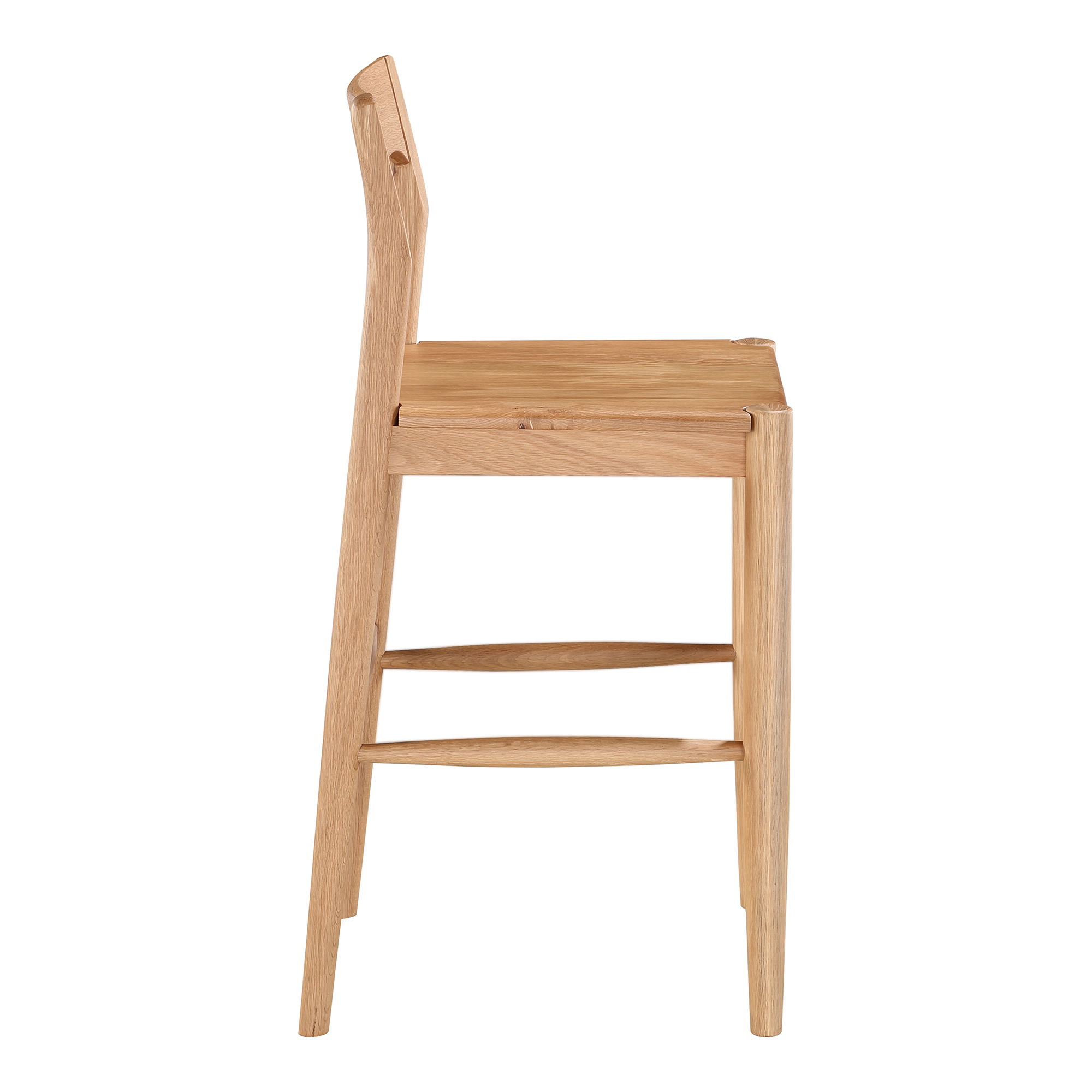 Owing Counter Stool Natural Oak, Counter & Bar Stool by Moe's Home, 19.5" width x 38" height x 20" depth View 3