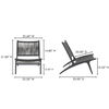 Palma Outdoor Lounge Chair Black thumbnail 7