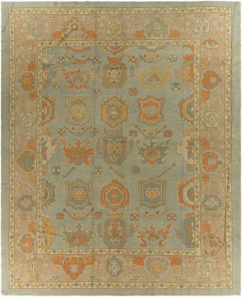 Antique One of a Kind Handmade Rug, by Surya, 10'8" length x 8'9" width