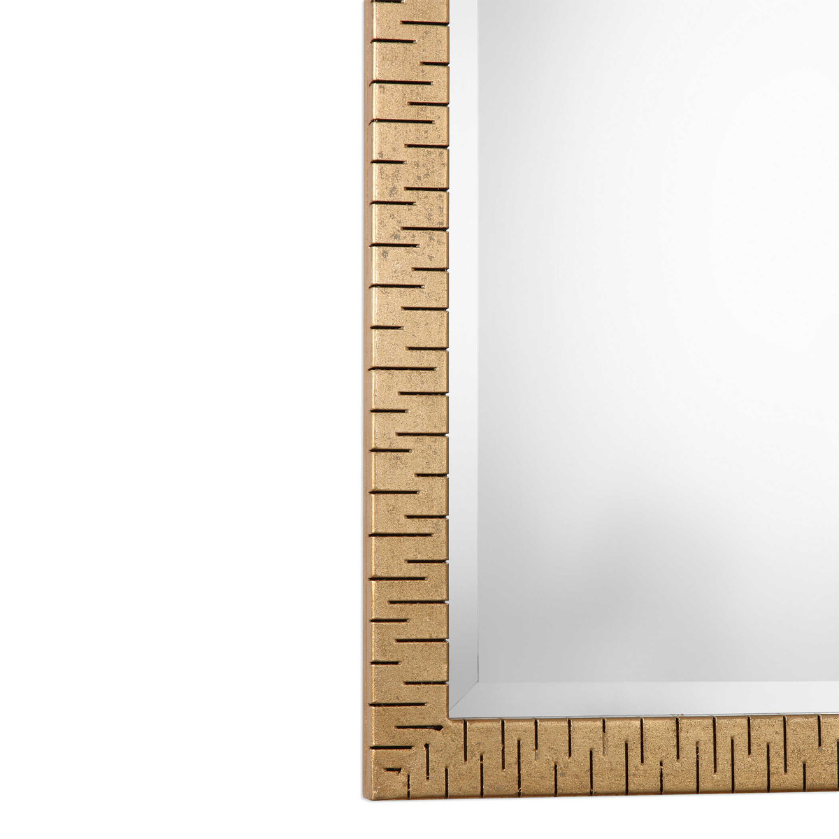 Vilmos Metallic Gold Mirror, by Uttermost, 24" width x 72" height x 1.37" depth View 6