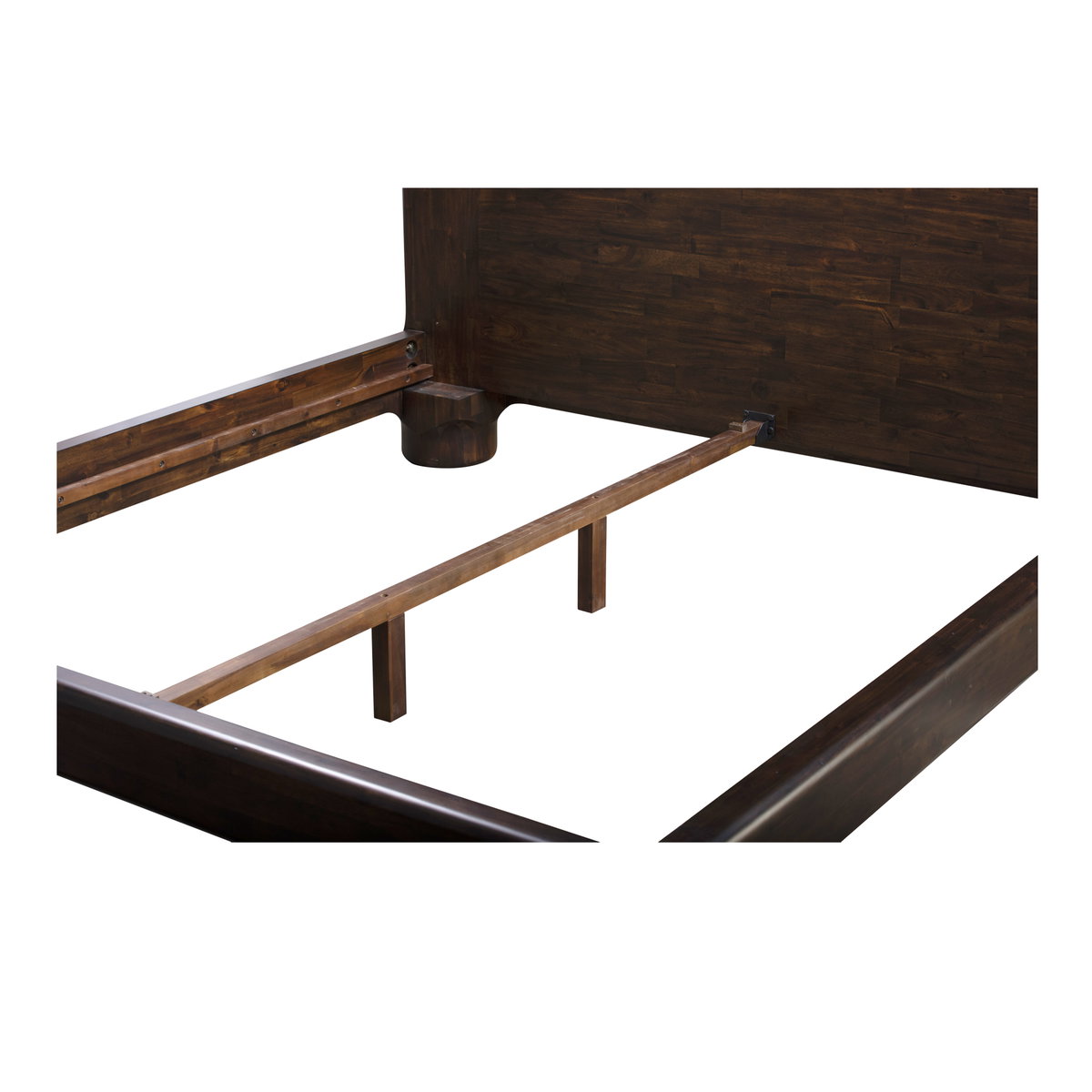 Rowan Bed Queen Dark Brown, by Moe's Home, 66" width x 40" height x 89" depth View 10