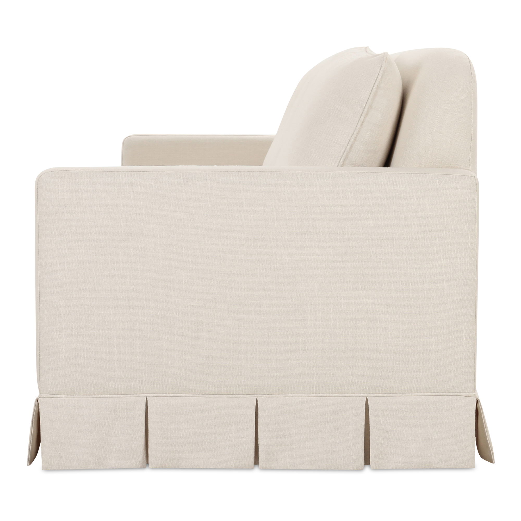 Pellicano Sofa Cream, Sofas & Sectional by Moe's Home, 98" width x 34.35" height x 36.5" depth View 4