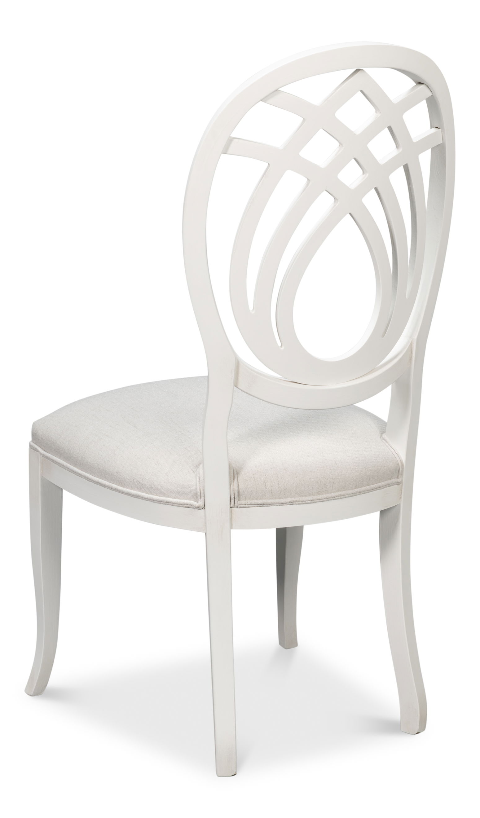 Goccia Side Chair, Cortina White, Crema large image 