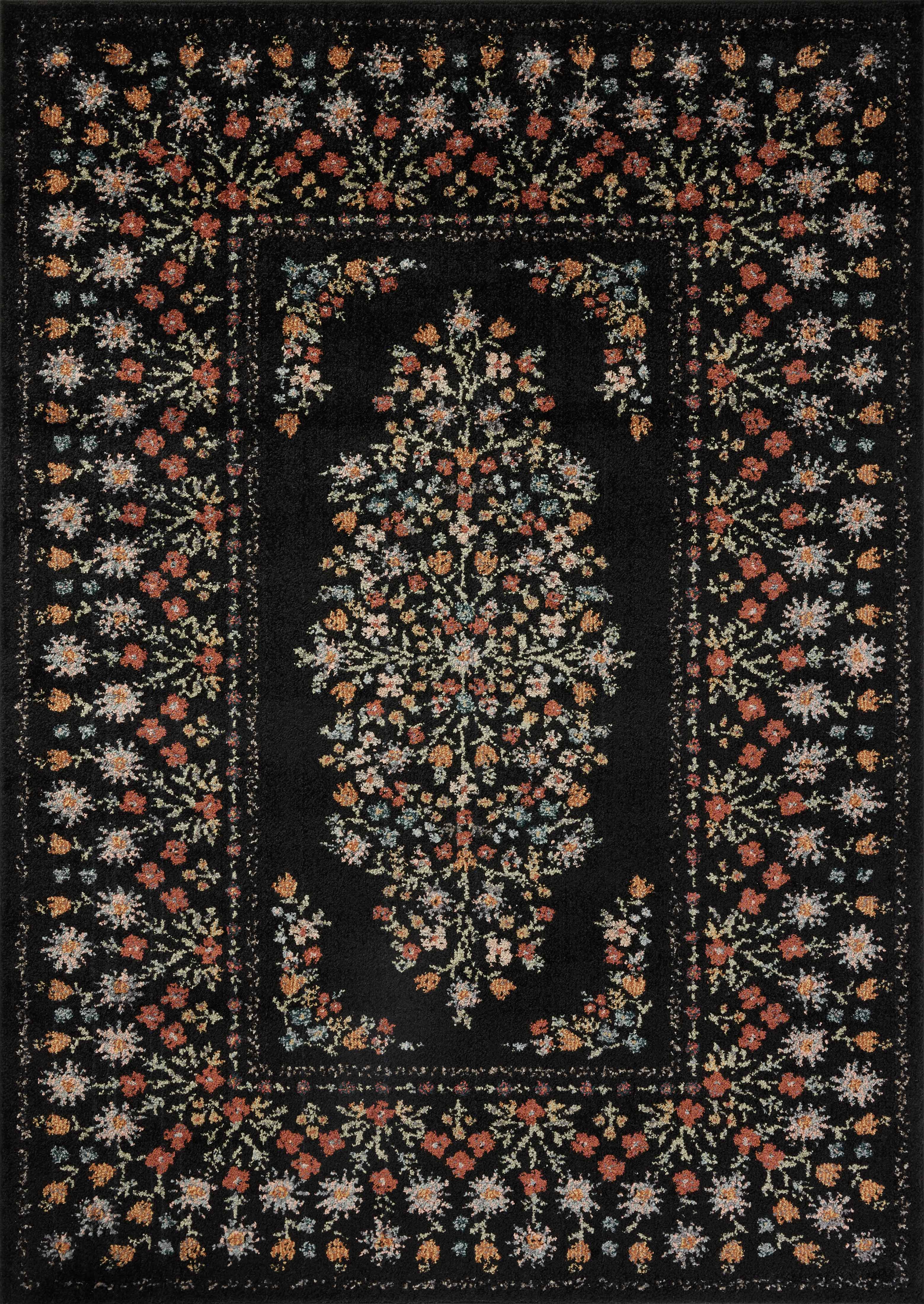 Rifle Paper Co. x Loloi Laurel Rug, 5'3" length x 7'8" width View 1