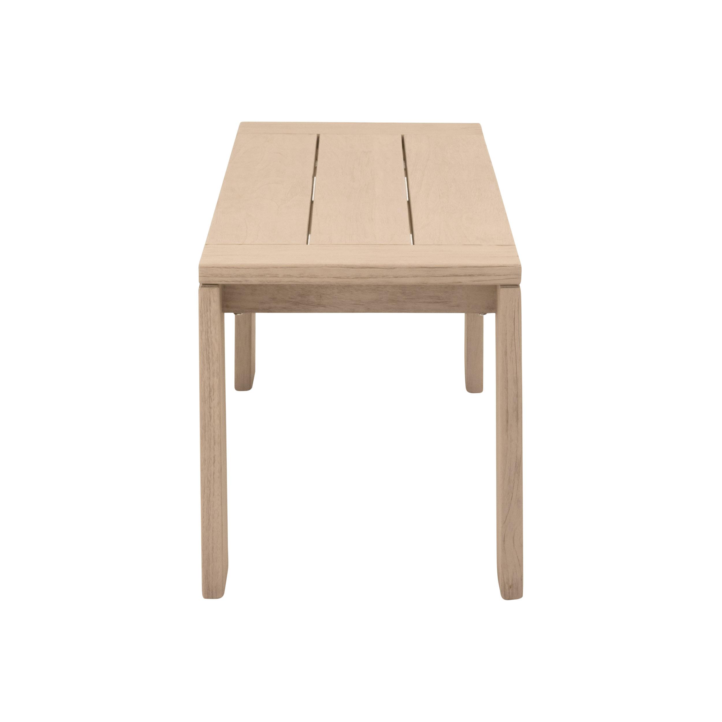 Sur Outdoor Bench, Ottoman by Essentials for Living, 54" width x 18.25" height x 17.25" depth View 3