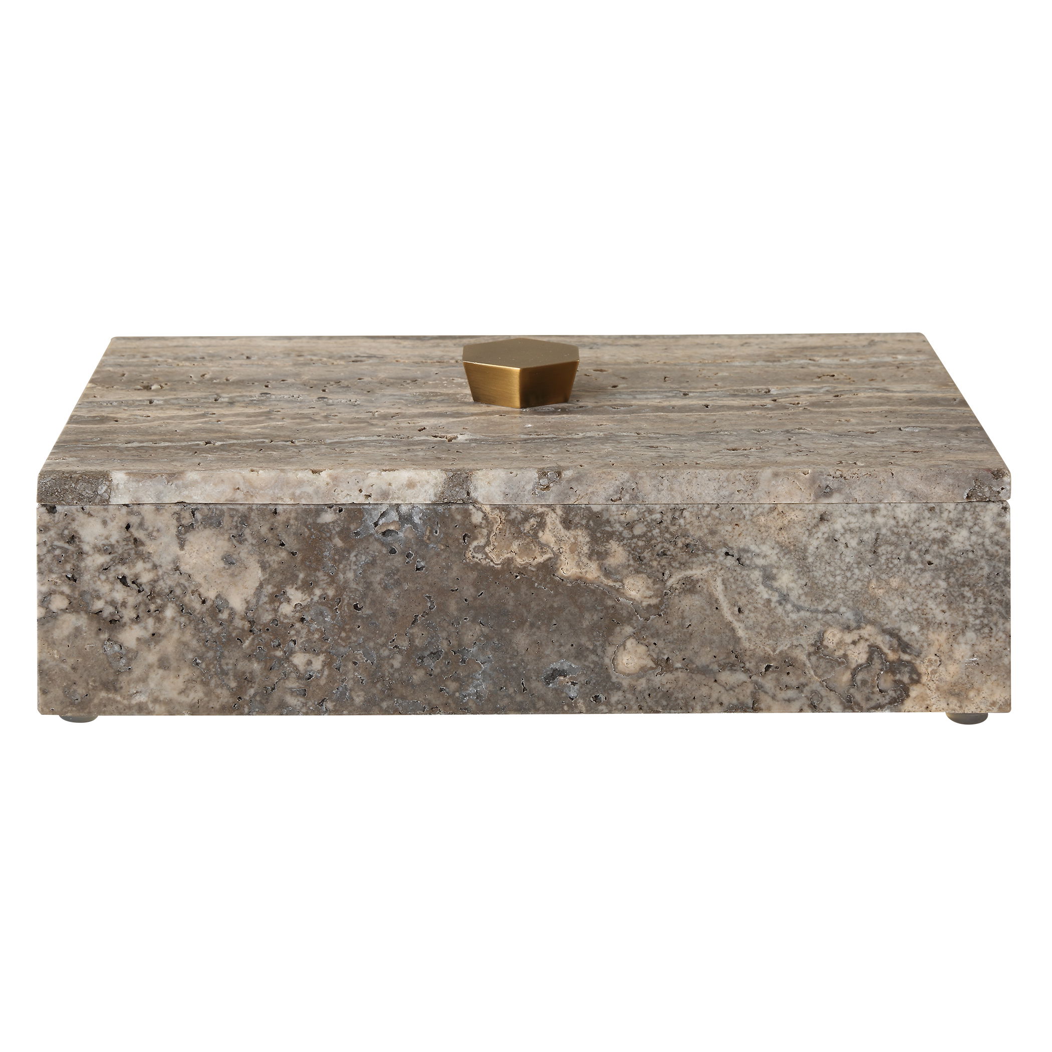 Griseus Travertine Stone Box large image 