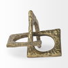 Delaunay I (Large) 10L X9W Gold Hammered Metal Interlinked Patterned, Decorative Object by Mercana, 10.14" length x 8.97" width x 5.07" height thumbnail 6