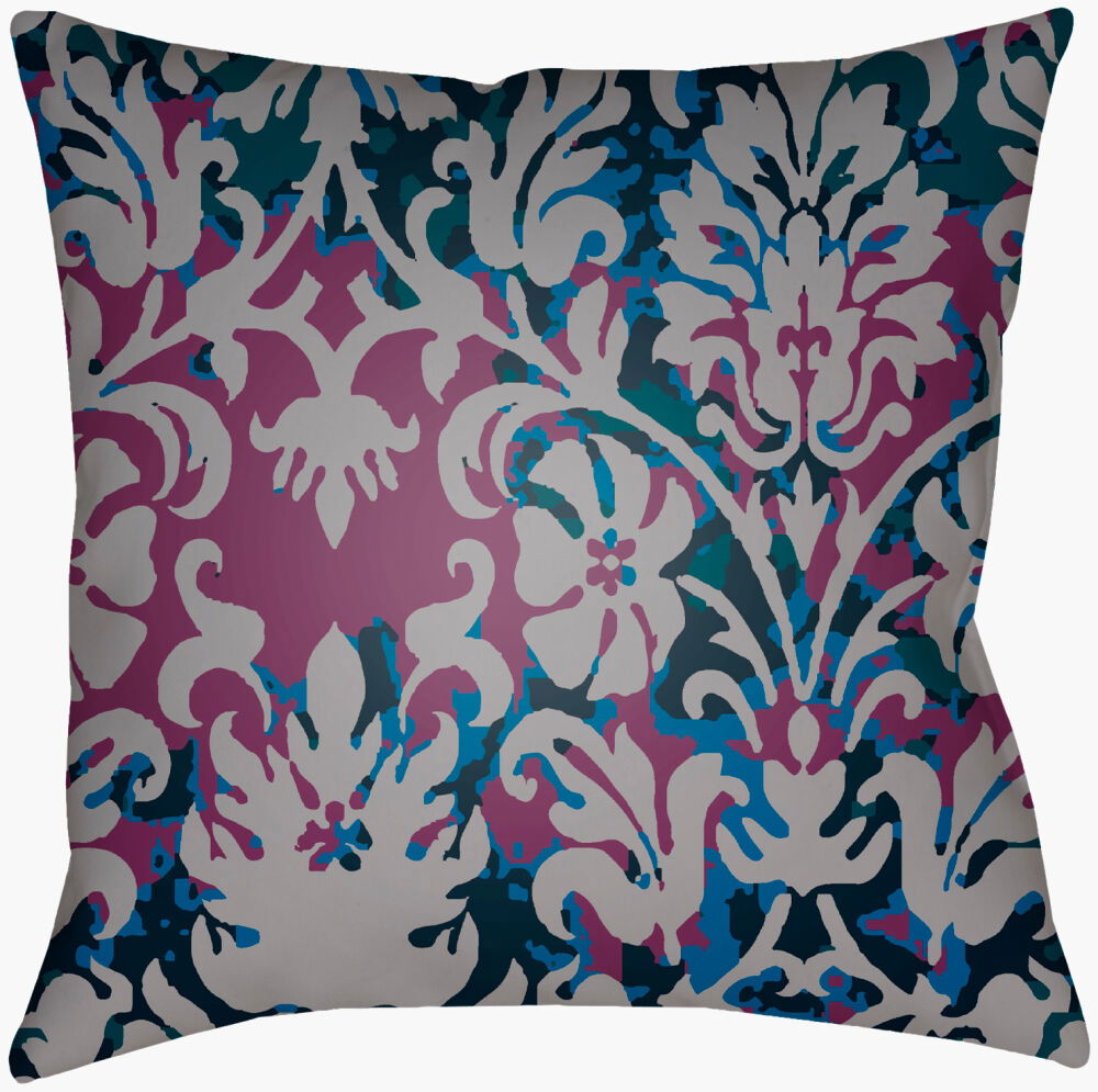 Moody Damask Accent Pillow, Decorative Pillow by Surya, 18" length x 18" width
