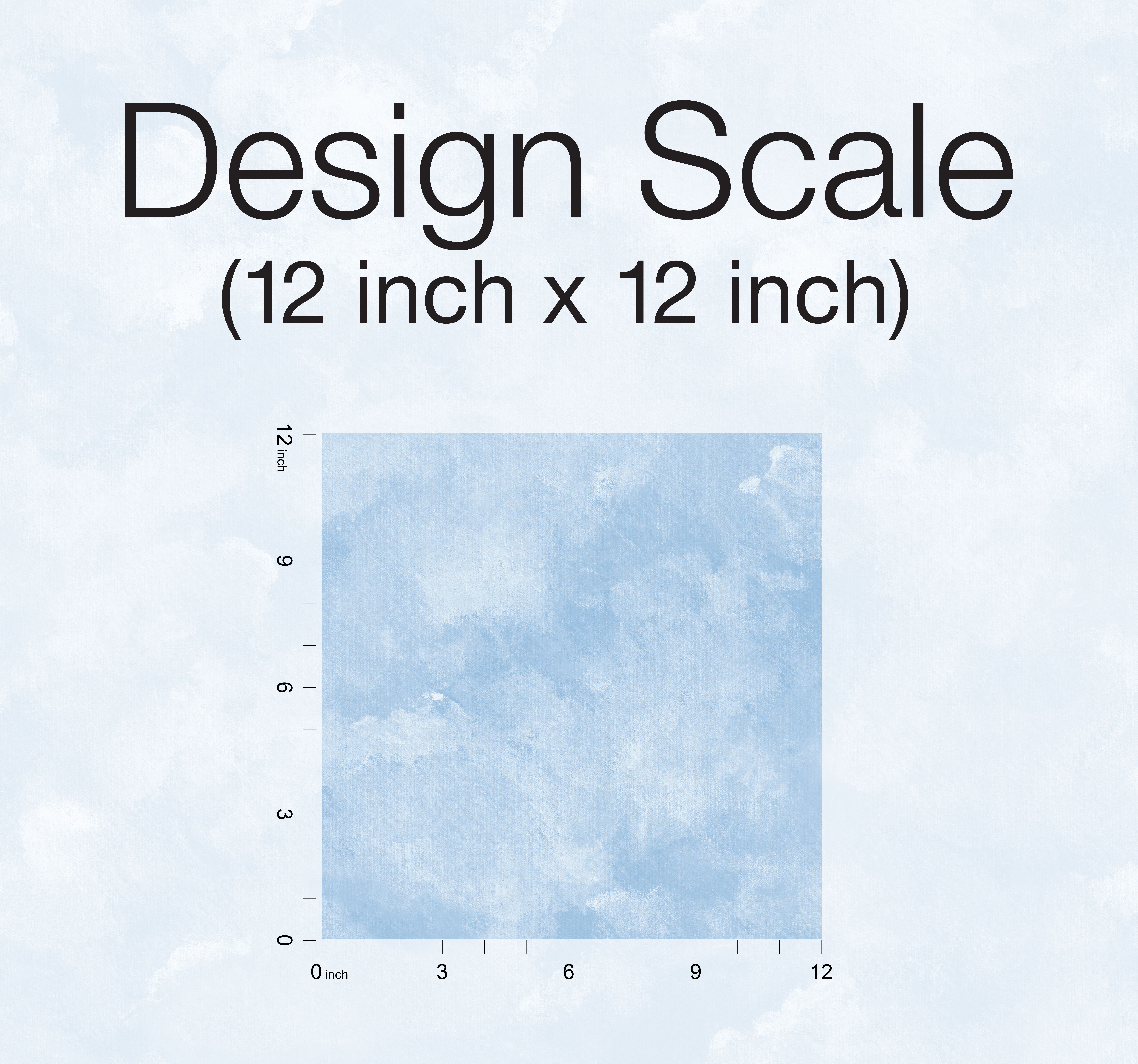 Atrium Clouds Blue Peel & Stick Wallpaper, by York Wall, 20' length x 1'8.5" width x 0.02" depth View 4