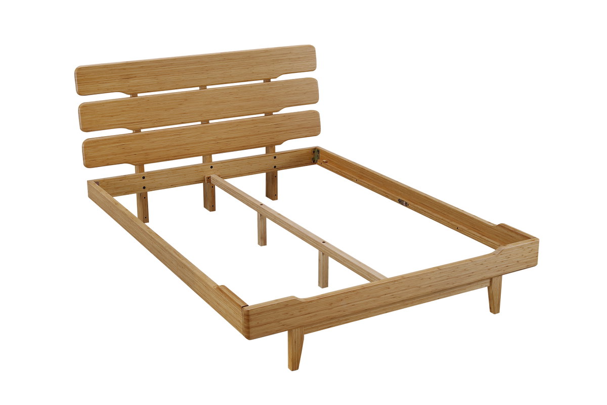 Currant Eastern King Platform Bed, Caramelized, by Greenington, 88" length x 81" width x 39.5" height View 12