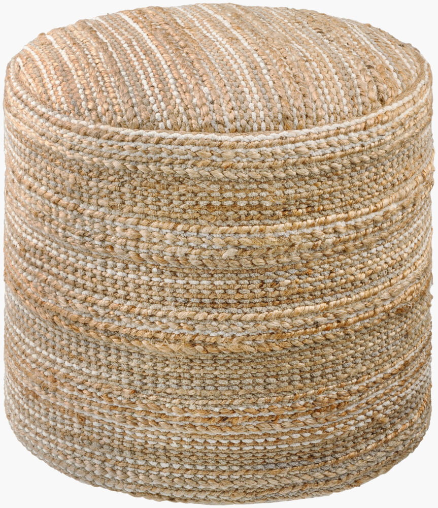 Denpasar Pouf, Ottoman by Surya, 18" width x 18" height