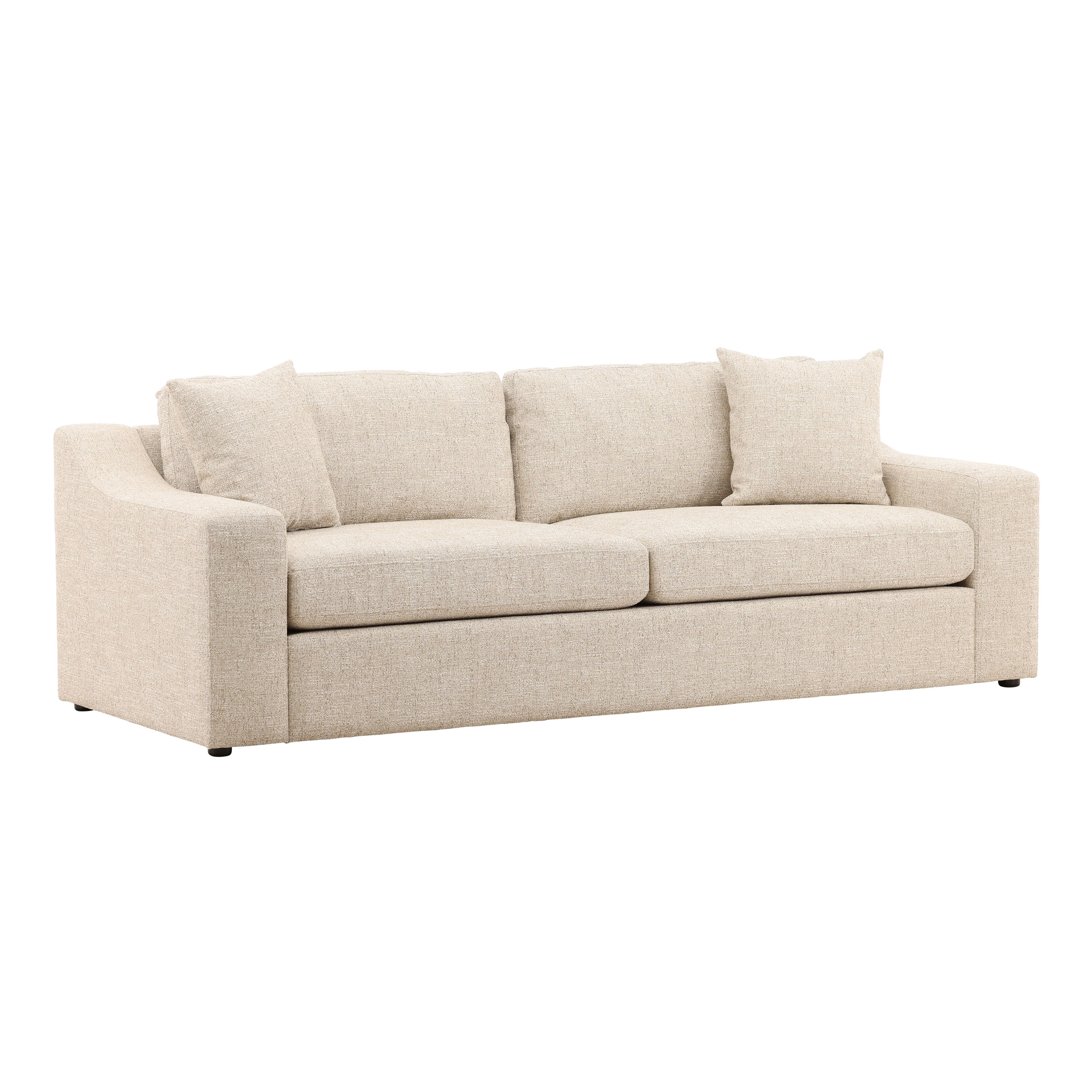 Emma Sofa Fawn, Sofas & Sectional by Dovetail, 94.75" width x 33.37" height x 40" depth View 1