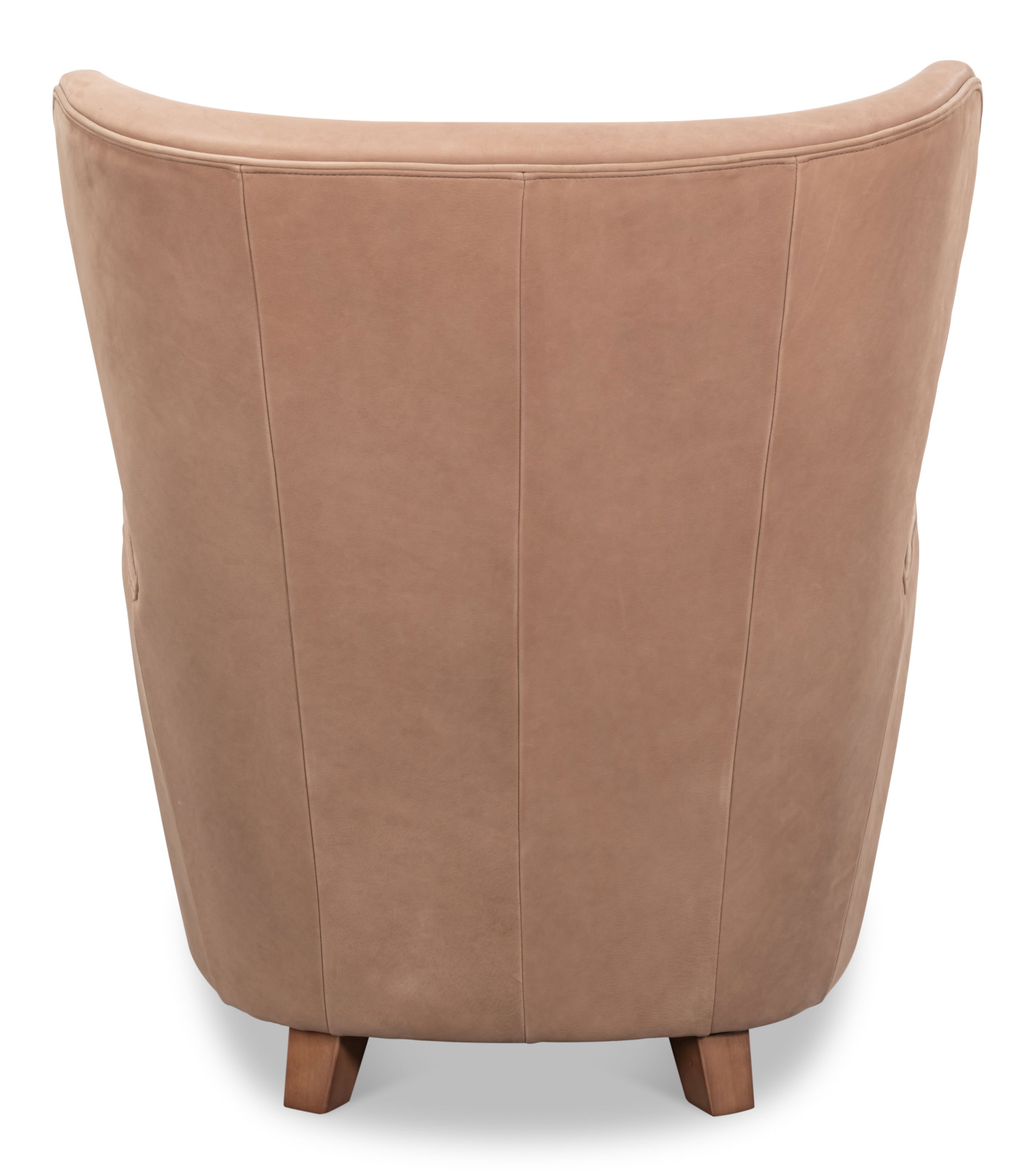 Lombard Wing Chair,Greece Grey Leather large image 