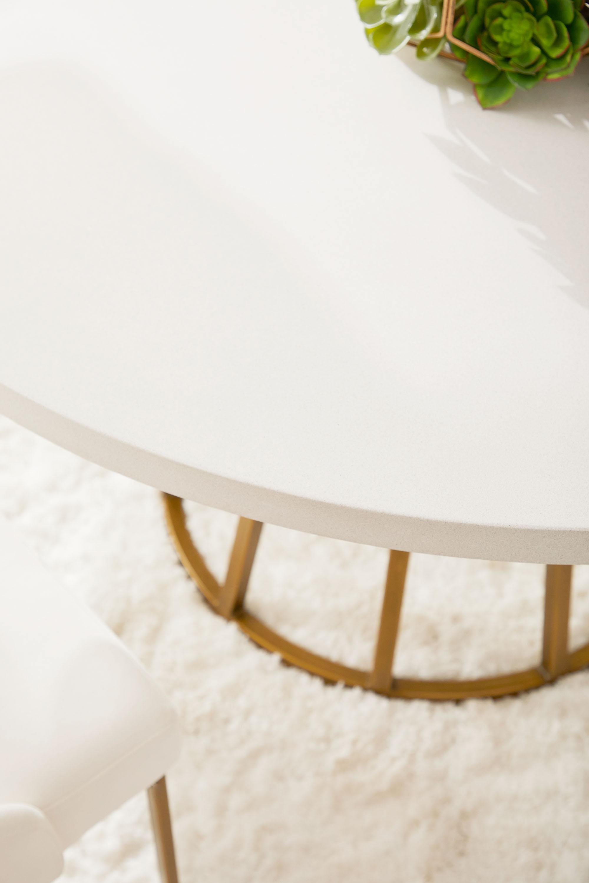 Turino 54' Round Dining Table Concrete Top large image 