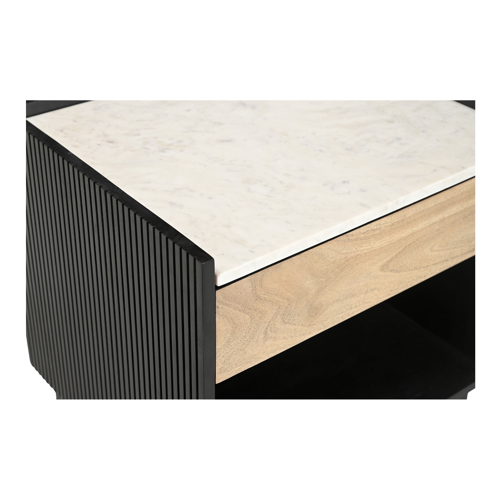 Carter Nightstand Black, by Moe's Home, 22" width x 20" height x 18" depth View 8