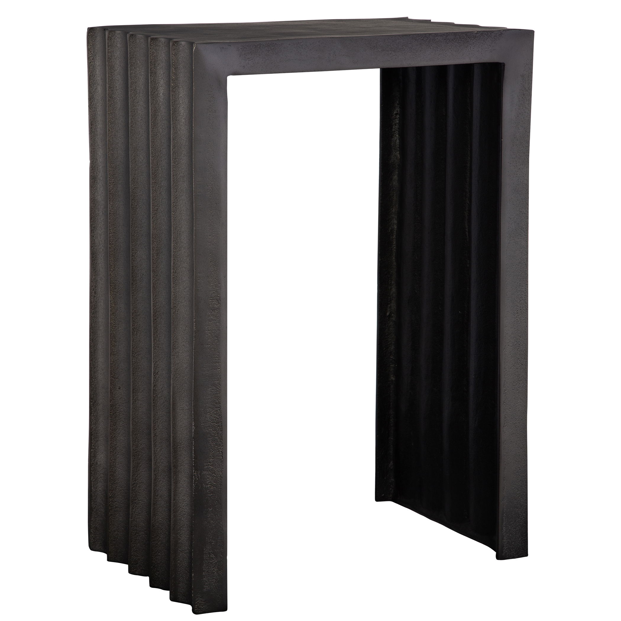 In The Groove Aluminum Accent Table large image 