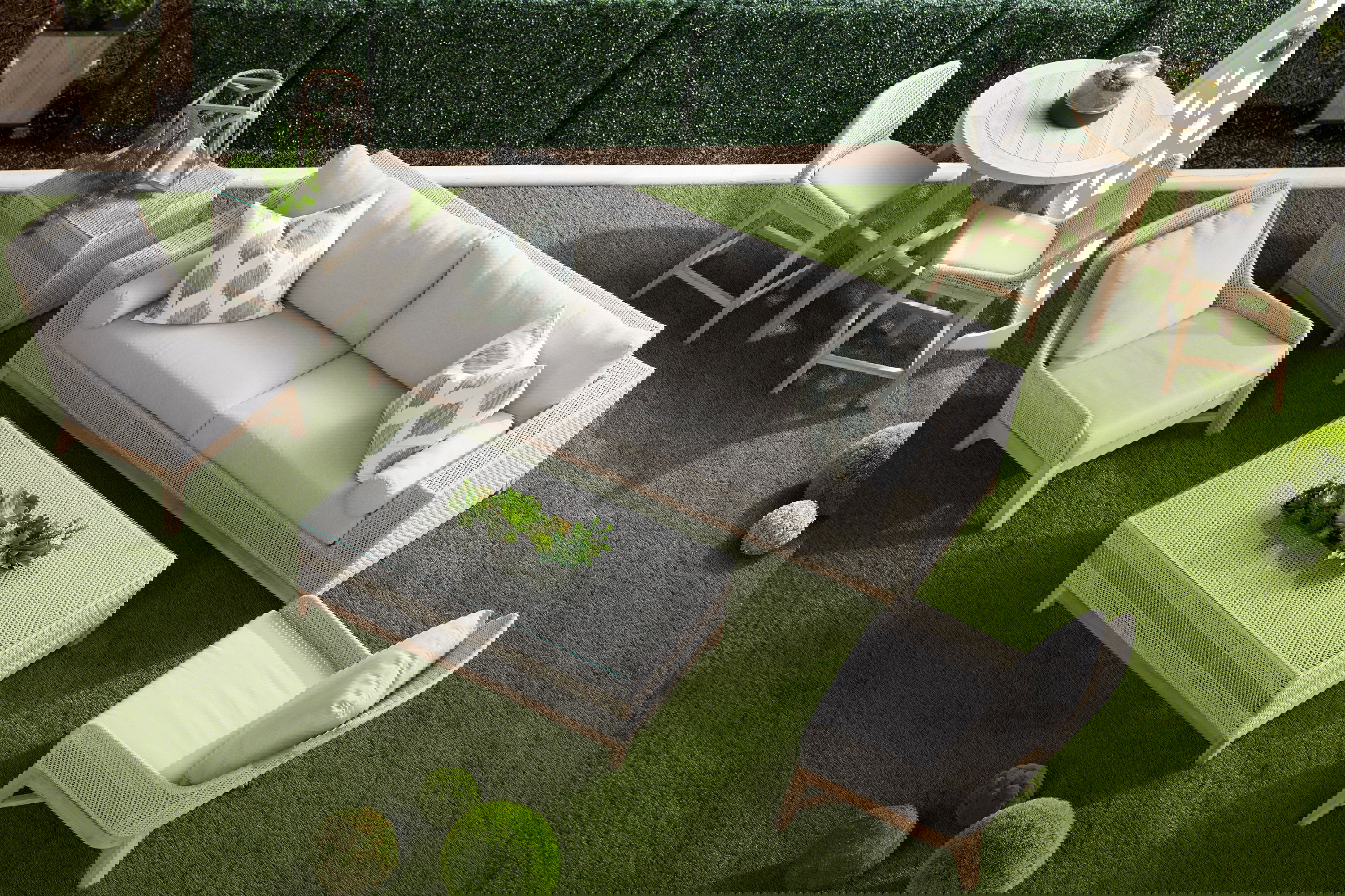 Tapestry Outdoor Coffee Table, by Essentials for Living, 50" width x 17" height x 28" depth View 14