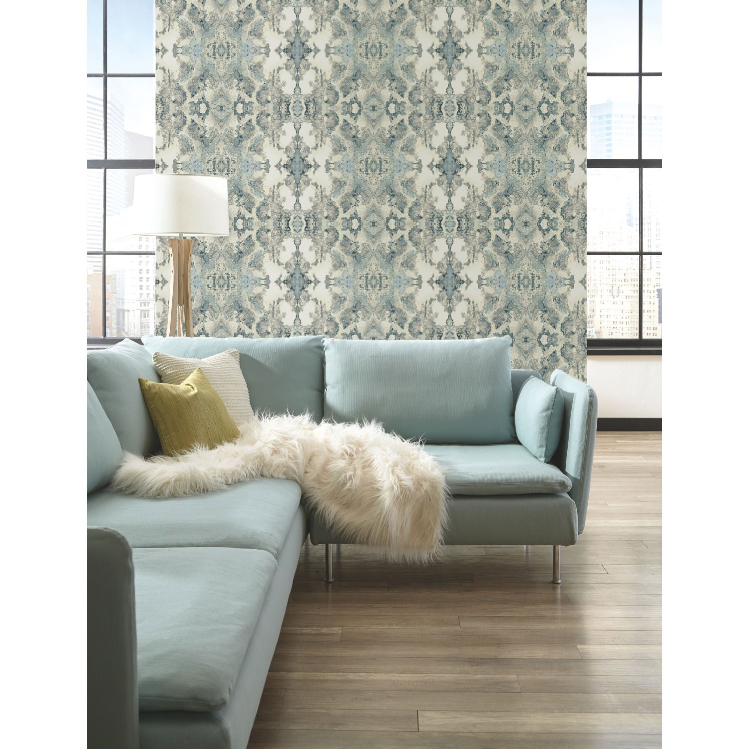 Inner Beauty Light Blue Wallpaper large image 