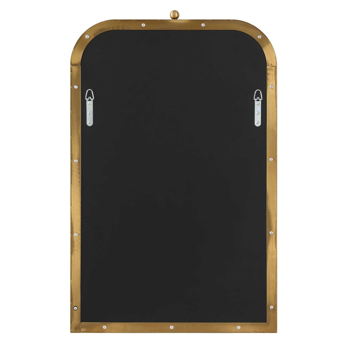 Cassidy Brass Arch Mirror, by Uttermost, 21" width x 33" height x 1" depth View 7