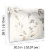 Linden Flower Soft Neutral Peel & Stick Wallpaper thumbnail 1