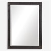 Gower Aged Black Vanity Mirror, by Uttermost, 2'1.25" width x 2'10.62" height x 1.5" depth thumbnail 1