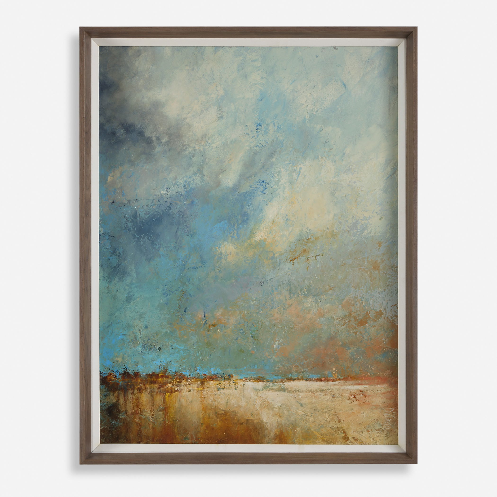 Vista Grande Framed Desertscape Print, Painting by Uttermost, 33.25" width x 43.25" height x 2.5" depth View 1
