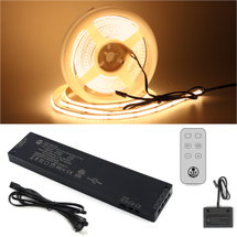 Online Designer Bedroom 16.4ft COB 24V CCT 2700K-6500K CRI 93, LED Tape Lighting with 60W LED Driver and Remote Controller FB14+WL05-B+TS24+LD71 24V