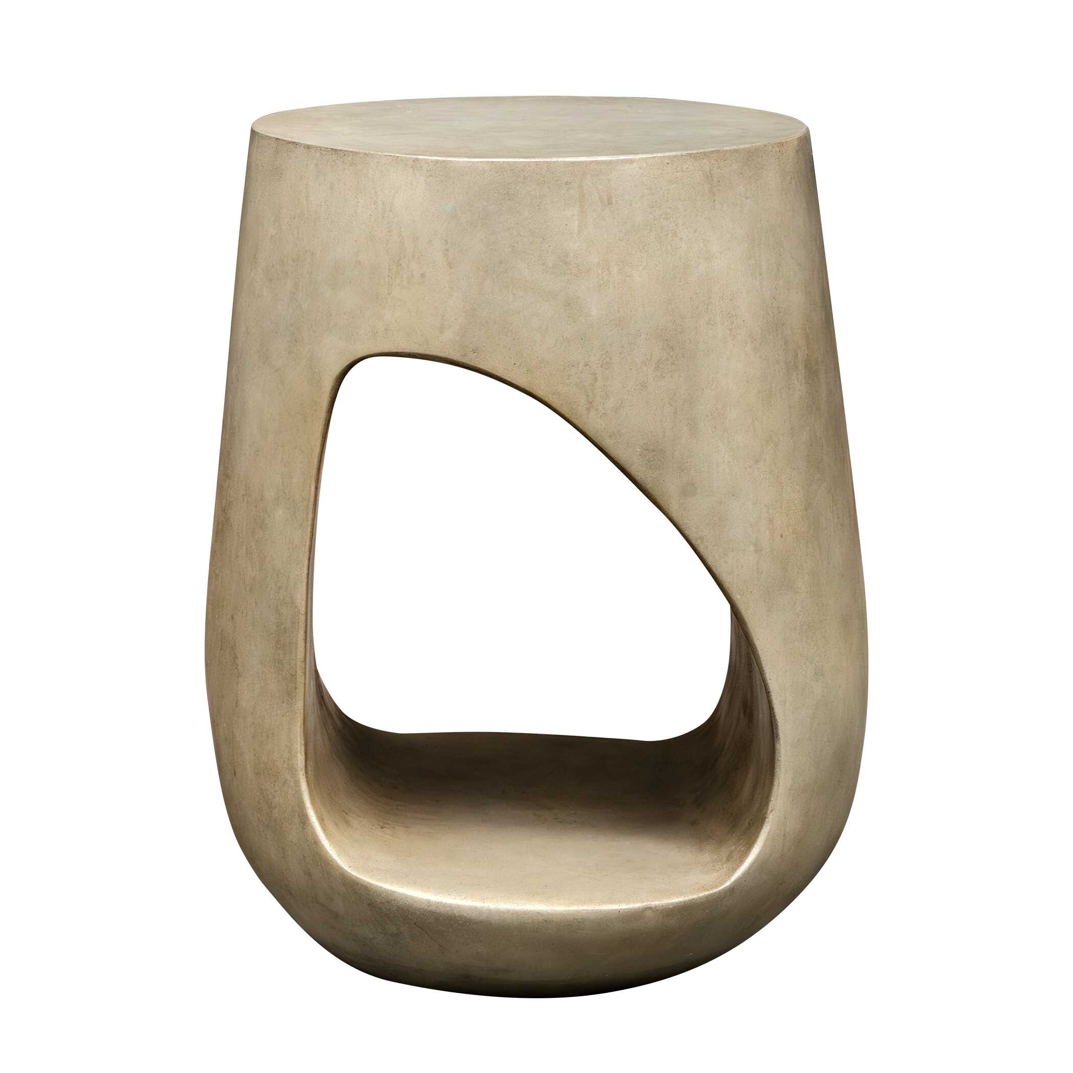 Lithos Gray Outdoor Accent Table, Furniture by Uttermost, 18" width x 23" height x 18" depth View 6