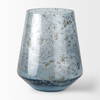 Robyn Tall Blue Glass Vase, by Mercana, 7.28" length x 7.28" width x 8.98" height thumbnail 4
